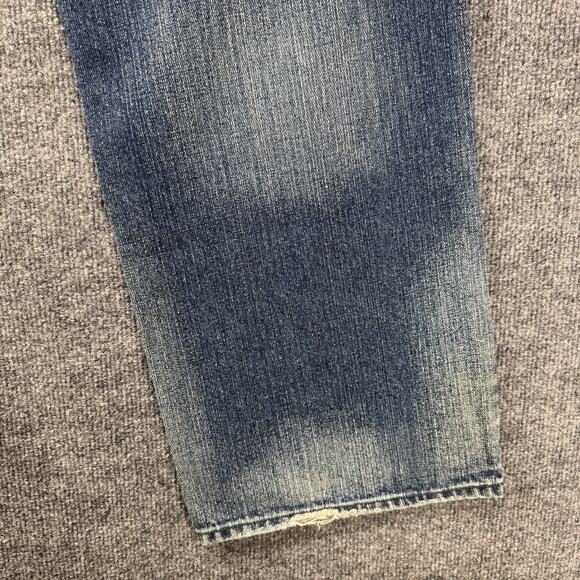 Rare Y2K Vintage LRG Double Sided Embroidered Jeans Grass Roots Men’s Size 36x32 - Picture 5 of 12